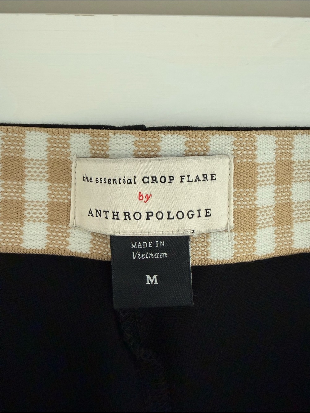 Anthropologie Essential Crop Flare Contrast Stitch Pants M - Picture 4 of 8